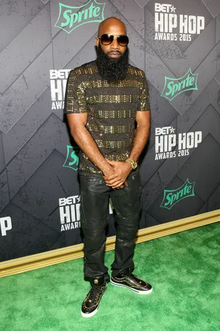 For the Love of Beards - Smack makes his grand appearance the 2015 BET Hip Hop Awards. #BeardGang all day! (Photo: Bennett Raglin/BET/Getty Images for BET Networks)