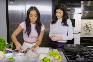 Kylie Jenner - Calling all Kylie Jenner app subscribers! Not only can you receive the reality TV star's most coveted style tips, but you can cook with her, too. She launched a new segment on her app and website called Cooking with Kylie and recently made tacos with none other than Karrueche Tran!(Photo: Karrueche Tran via Youtube)