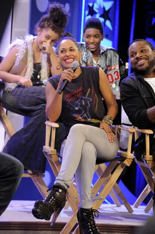 Tracee Ellis Ross on the question: Would she do a “Girlfriends” movie&nbsp; - “Yes, I would love to do a Girlfriends movie. I think it is a matter of the viewers speaking up. I would certainly be game if we could get a great script.”(Photo: John Ricard/BET)