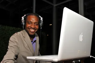 Go DJ! - The DJ poses for a quick flick at the screening. (Photo: Fernando Leon/PictureGroup)