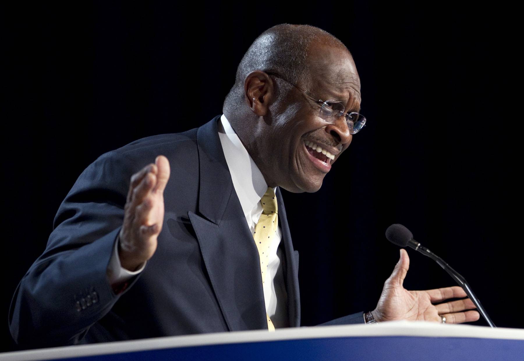 Herman Cain - Herman Cain is now considered to be a top-tier candidate in the GOP’s presidential nominating race, thanks to his surge in recent polls. But it comes with a price: much greater scrutiny and more targeted questions about his economic prescriptions. Voters must also ask themselves whether in these hard times it would be wise to elect someone who’s never held office to the highest office in this land.(Photo: AP/Evan Vucci)