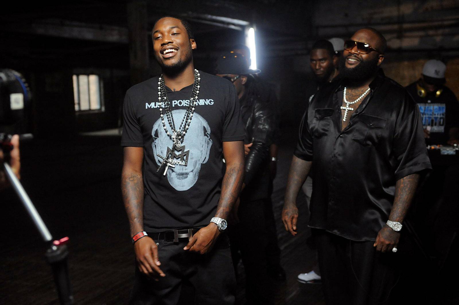 October 11, 2011:&nbsp;Performance in BET Hip Hop Awards Cypher - Meek Mill freestyled alongside his Maybach Music Group crew members at the 2011 BET Hip Hop Awards cypher.&nbsp;(Photo: Brad Barket/PictureGroup)