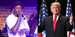 YG on the Political Front - In this week’s rappers doing good portion: YG’s new tour called "F**k Donal Trump" will donate some of the proceeds to families who’ve been affected by police brutality. Can we please give it up to YG?(Photos from left: Jonathan Moore/Getty Images for adidas, Chip Somodevilla/Getty Images)&nbsp;