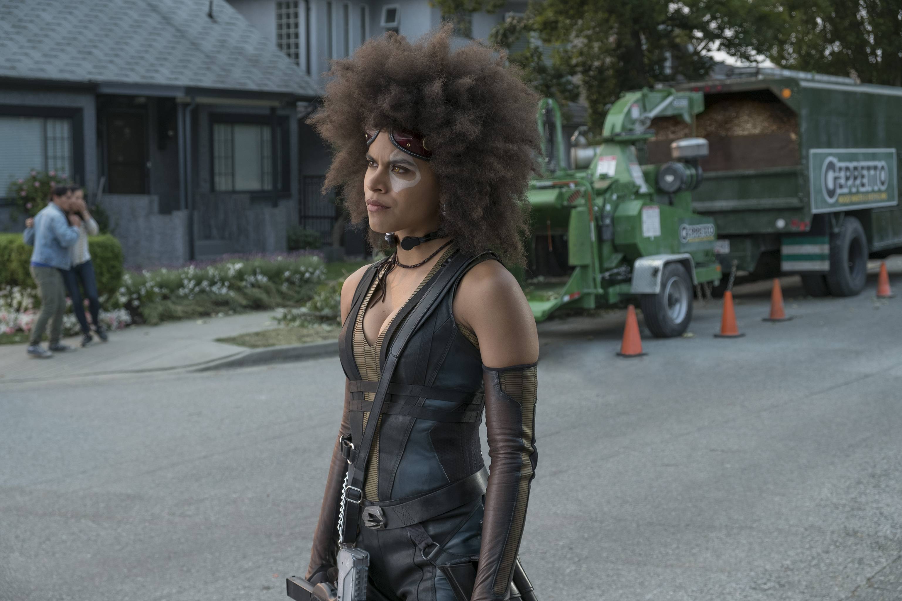 Actress Zazie Beetz talks about making Deadpool 2 on BET Celebs.