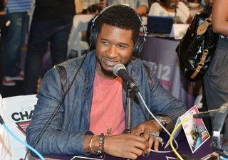 Atlanta's Brightest Star - R&amp;B superstar Usher dropped by a booth on day one to spread his special brand of sexy.  (Photo: Alberto E. Rodriguez/Getty Images For BET)
