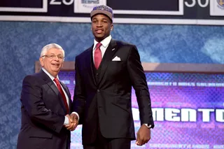 Thomas Robinson - Thomas Robinson of the Kansas Jayhawks was selected fifth overall by the Sacramento Kings.(Photo: Elsa/Getty Images)