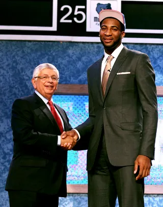 Andre Drummond - Andre Drummond of the Connecticut Huskies was selected No. 9 overall by the Detroit Pistons.(Photo: Elsa/Getty Images)