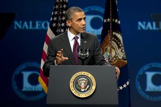 President Barack Obama - Most Americans are more familiar with the President's NCAA bracket than his foreign policy. While it's no secret he's a huge basketball fan, only a privileged few have had the chance to play him one-on-one. But ol' Barry's political ambitions effectively put his basketball career on hold. For now, he'll have to settle for watching Team USA compete at the Olympics.  (Photo by Edward Linsmier/Getty Images)