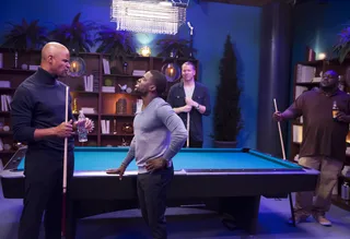 The Men of Real Husbands Compete - Kevin Hart wants to make that Dodgers money more than anything else.(Photo: Dale Berman/BET)