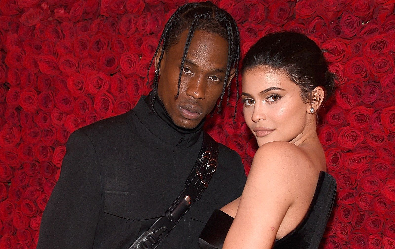 Travis Scott (L) and Kylie Jenner attend the Heavenly Bodies: Fashion & The Catholic Imagination Costume Institute Gala at The Metropolitan Museum of Art on May 7, 2018 in New York City.  