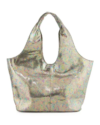 Romy Gold Iridescent Snake-Embossed Hobo Bag ($138) - Love for glamour but are worried about breaking the bank? Not a problem. This iridescent snake-embossed leather hobo bag comes with a reasonable price tag.(Photo: Romy Gold)