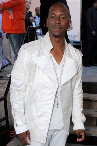 Tyrese - “When you’re in the hood, you want to become the things you see and I wanted to be a trash man. That’s what I was exposed to; I heard about their&nbsp;retirement&nbsp;plans, medical and dental benefits.”<br><br>(Photo credit: Adrian Sidney/PictureGroup)