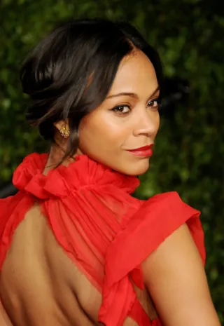 Zoe Saldana - Best Actress nominee Zoe Saldana brought the drama in last year's action-thriller Colombiana. (Photo: Gregg DeGuire/PictureGroup)