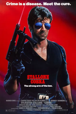 Cobra (1986) - A superhero cop? That's exactly what Sylvester Stallone's role was in 1986's Cobra. The film focuses on Lieutenant Marion "Cobra" Cobretti as he fights to protect a witness of a crime while keeping them both alive.(Photo: Courtesy of Warner Bros.)&nbsp;