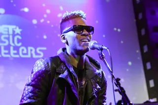 Field of Dreams - Curtis Fields immerses himself in the music during a soulful crowd-pleasing performance. Fields had the place turnt up with his buzzworthy live show.(Photo: Bennett Raglin/BET/Getty Images for BET)