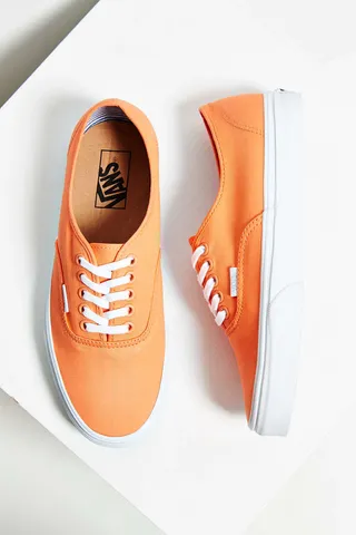 Vans Authentic Deck Club Sneaker ($30) - Are you a go-with-the-flow kinda gal? These cotton canvas kicks have enough color to punch up an otherwise low-profile outfit. Just imagine how cute they'll look paired with your favorite cuffed jeans.  (Photo: Vans)