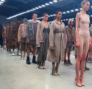 Gradient The models Image 10 from Kanye s Yeezy Season 2 Collection BET