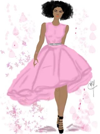 The Artist - Nicholle Kobi is a French illustrator based in Paris who’s best known for her natural hair and Black girl drawings. B*Real is a huge fan and we got the chance to chat with the artist about the inspiration behind her fashion-forward illustrations and how she celebrates Black girl magic through her craft.  (Photo:&nbsp;Niki KOBI&nbsp;/Nikisgroove)&nbsp;