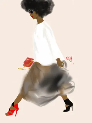 Fashion Forward - "I love fashion because fashion is a form of art. You can create who you want to be and show who you want to be or who you are. I really think that fashion is powerful to telling people about whom you are and where we want to go."  (Photo:&nbsp;Niki KOBI&nbsp;/Nikisgroove)&nbsp;