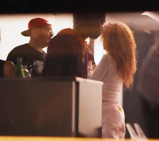 Can't Stay Away - There's never much&nbsp;proximity between these two. Friendship set on fire? They do say the best lovers start out as friends. We'll be watching.  (Photo: Splash News)