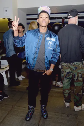 Bryshere Y. Gray&nbsp; - Hakeem is that you? Empire's Bryshere Y. Gray looks straight off the set with his B-boy flair at the Hood by Air Spring show.&nbsp;(Photo: Ben Gabbe/Getty Images for NYFW: The Shows)