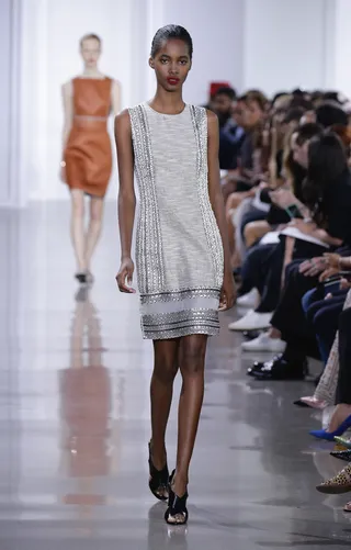 Jason Wu - The New York Times was on the money when they labled Wu's spring line as "sci-fi prettiness." This silver-white gorgeousness is out of this world.&nbsp;(Photo: JP Yim/Getty Images for Kerastase)