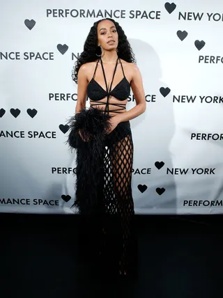 Feels Like Summer - The Houston native swapped her 2019 Met Gala look for this beach-y number by Salvatore Ferragamo at her post-Gala after-party. The strappy bikini top and skirt combo have us all ready for the summer! (Photo: John Lamparski/Getty Images)