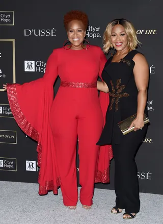 Tina and Erica Campbell - (Photo: Axelle/Bauer-Griffin/FilmMagic)&nbsp;
