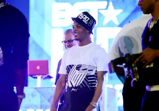 Still the King - T.I. gets ready to practice his portion of the show. Must feel great to be a Southern rap legend.(Photo: Bennett Raglin/Getty Images)