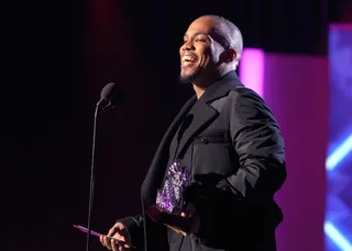 Anderson.Paak accepts the Centric Certified award at the 2016 Soul Train Awards