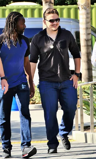 He's a Big Boy Now - Prince Jackson&nbsp;got his grown man on as he visited Universal Studios Hollywood to appear on Extra. (Photo: 21 Nov 2016 Credit: WENN.com)