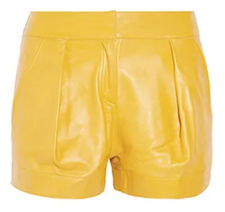 Canary Cool&nbsp; - The hot yellow hue of this butter-soft leather leaves us anxious to climb into these Emma Cook stunners. Full-out color blocking of course!&nbsp;(Photo: Courtesy Emma Cook)