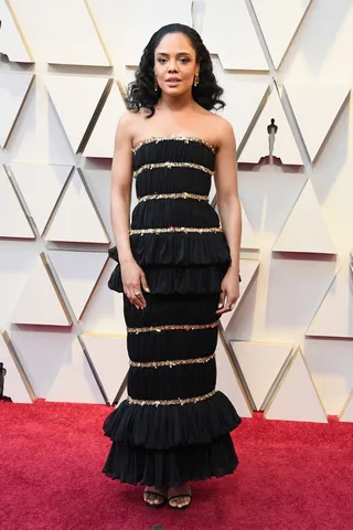 Tessa Thompson in Chanel - (Photo: Steve Granitz/WireImage)