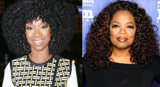 Brandy on lying to Oprah about being married: - “I was scared. I thought that everything that I had worked hard for and...the image that I worked so hard to build was threatened.”(Photos from left: PacificCoastNews, Mark Davis/Getty Images for SBIFF)