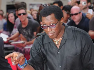 Comeback King - Wesley Snipes&nbsp;is all smiles at the world premiere of The Expendables 3 at Odeon Leicester Square in London. (Photo: Eamonn M. McCormack/Getty Images)