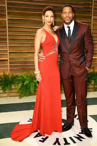 BREAKUP: Nicole Murphy and Michael Strahan - The model and VH1 star ended her five-year engagement to the morning show host and retired NFL player this past August. A rep for Murphy revealed the news&nbsp;just one day before the former New York Giants star&nbsp;was inducted&nbsp;into the Pro Football Hall of Fame, leaving some to wonder if the timing was a parting shot from Murphy to Strahan.   (Photo: Pascal Le Segretain/Getty Images)