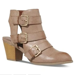 Express Open-Back Runway Bootie - Not ready to do away with your summer sandals come September? Then make a stylish compromise with these cutout booties.(Photo: Via Express.com)