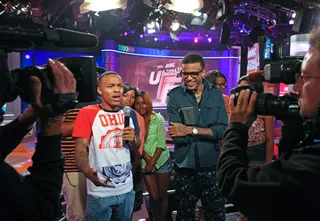 What's Going On? - Bow Wow looks a bit confused. What did Mister Alsina do or say?(Photo: Bennett Raglin/Getty Images for BET)