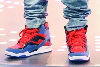 All Over the Place - Bow Wow's outlandish sneaks are on display. You peep these?&nbsp;(Photo: Bennett Raglin/Getty Images for BET)