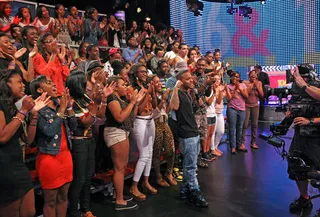 Too Live Crew - Bow Wow poses with the livest audience there is on Earth.(Photo: Bennett Raglin/Getty Images for BET)