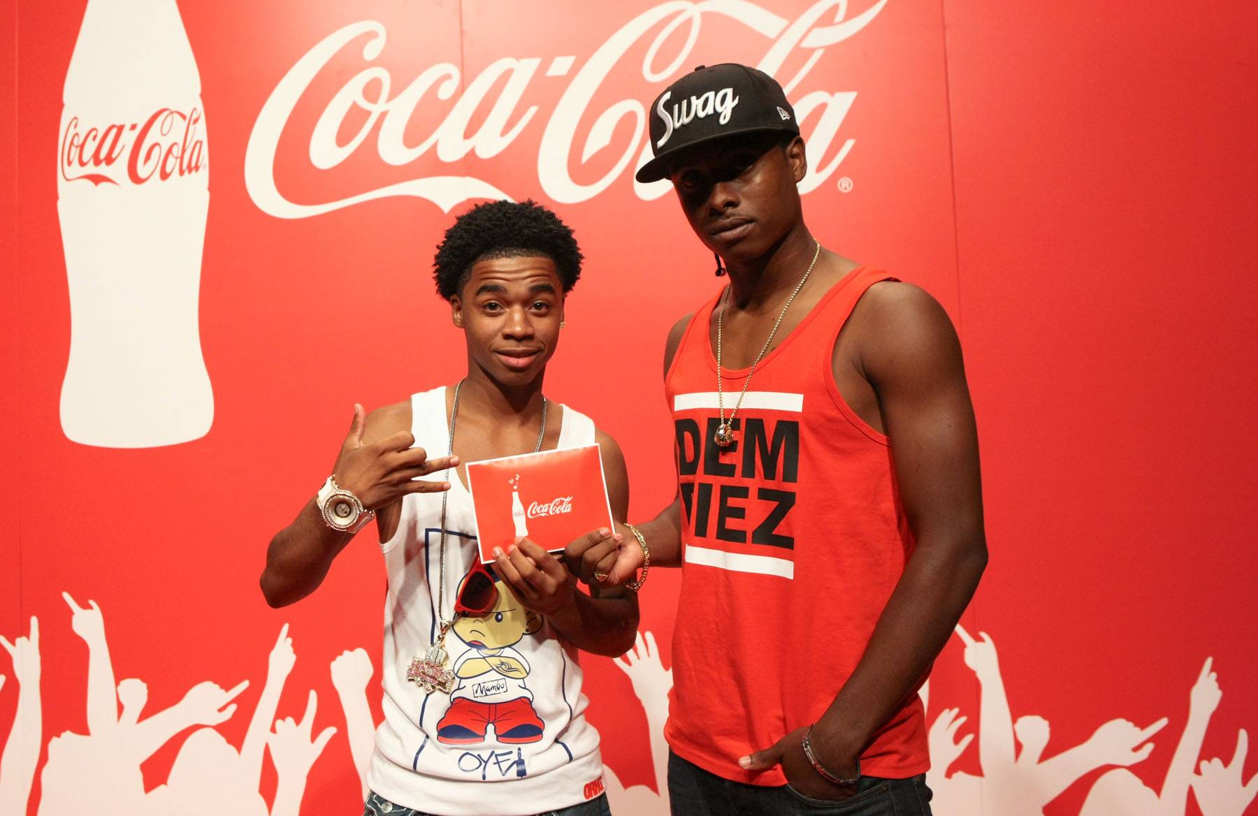 The Winning Team - Wild Out Wednesday contestant Lil Quan (L) has a winning look on 106.(Photo: Bennett Raglin/Getty Images for BET)