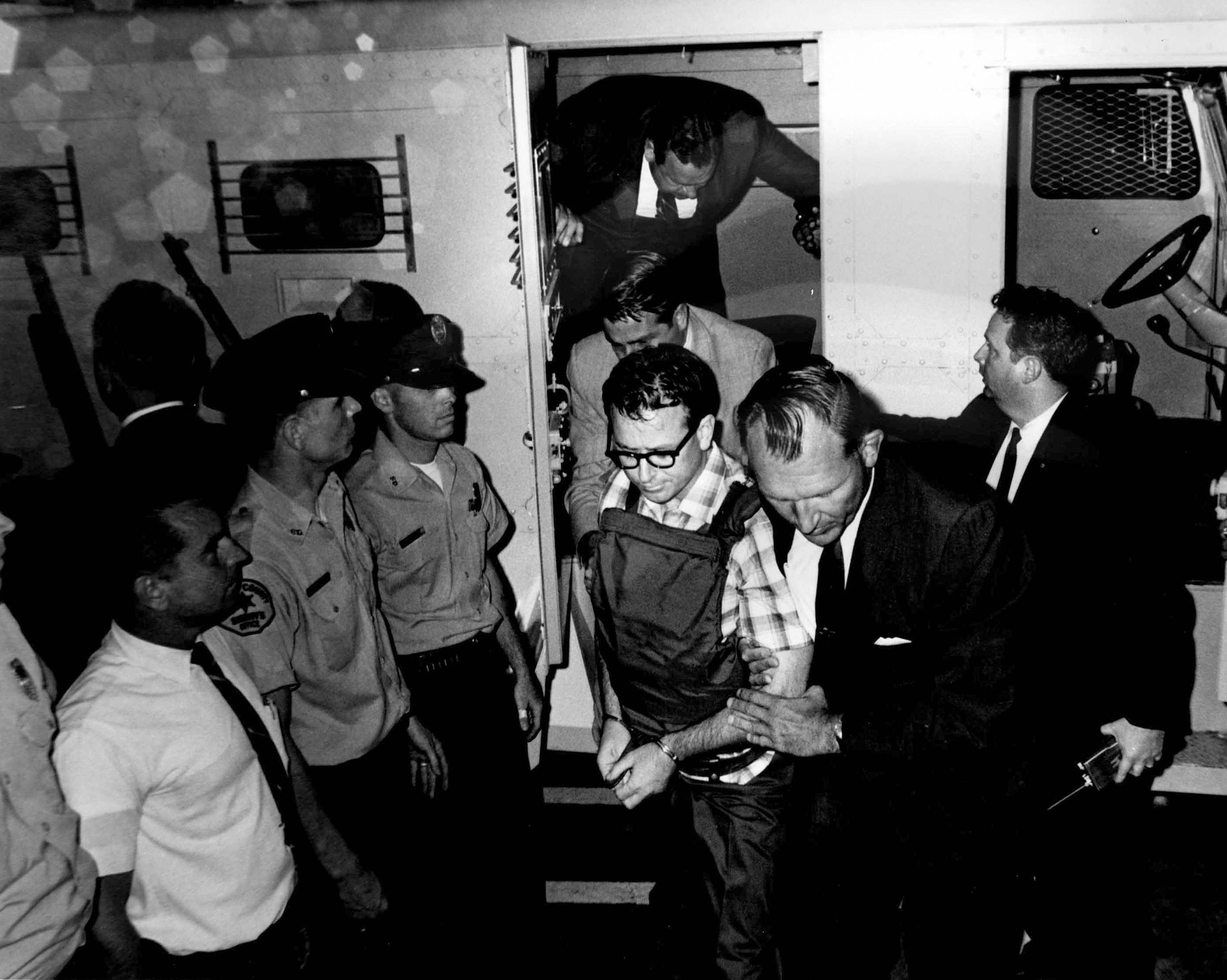 James Earl Ray - James Earl Ray, King's convicted killer, stands handcuffed at the DeBerry Special Needs Prison Hospital near Nashville.(Photo: REUTERS/SHELBY COUNTY REGISTER OF DEEDS/LANDOV)