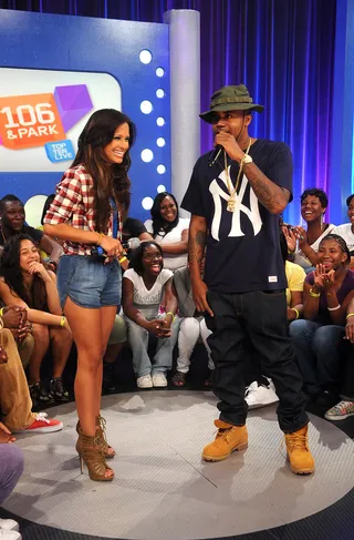 Rocsi and Nas - Nas told Rocsi that the recently deceased Amy Winehouse was like a sister to him.(Photo by Brad Barket/PictureGroup)