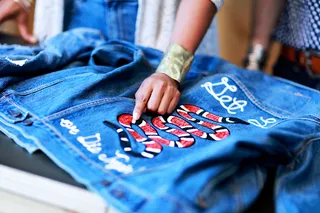 Custom embroidered denim jacket&nbsp; - (Photo: Meredith Andrews)
