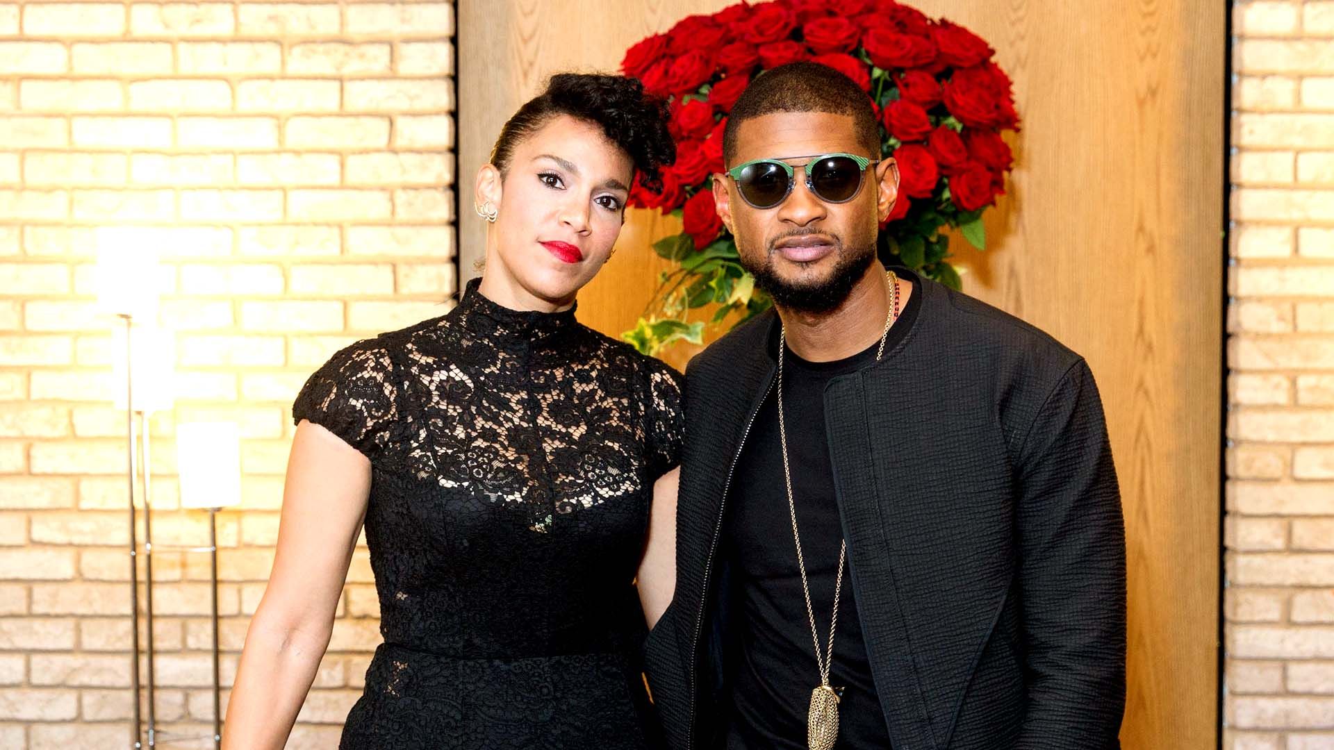 Mandatory Credit: Photo by Benjamin Lozovsky/BFA/REX/Shutterstock (5692014bo)
Grace Miguel, Usher
Naomi Campbell birthday celebration dinner, New York, America - 22 May 2016