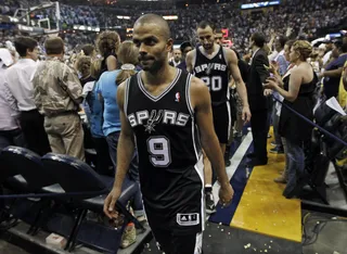 Spurs Defeat Mavericks - The No. 1 San Antonio Spurs evened their first-round series 2-2 with the Dallas Mavericks&nbsp;with a 93-89 victory on Monday with 23 points and five assists off the bench from Manu Ginobili. Tim Duncan added 14 points and 10 rebounds in the Spurs’ win.&nbsp;(Photo: Lance Murphey/AP Photo)