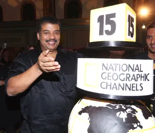 When Science Meets TV - Check out astrophysicist and television host Neil deGrasse Tyson at National Geographic Channels's 15th Anniversary celebration in California.(Photo: Frederick M. Brown/Getty Images)