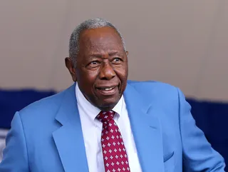 Hank Aaron: February 5 - Hammerin' Hank is now baseball royalty at 82.(Photo: Elsa/Getty Images)