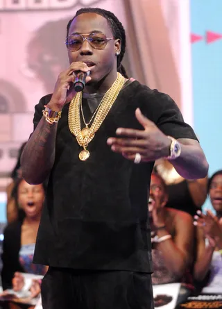 The Debrief - Ace Hood gives the audience a brief sum of his new LP on 106. (Photo: John Ricard/BET/Getty Images for BET)