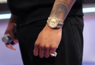 Glistening - Flo Rida visits BET's 106 &amp; Park. (Photo: John Ricard/BET/Getty Images for BET)